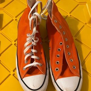 Converse All Star - Orange High-Top Sneakers